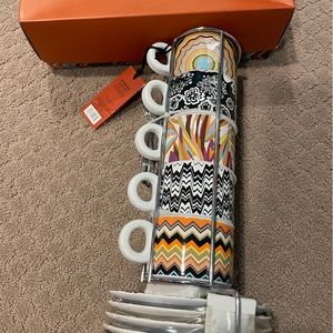 Missoni for Target brand new in original packaging espresso set. Very rare.